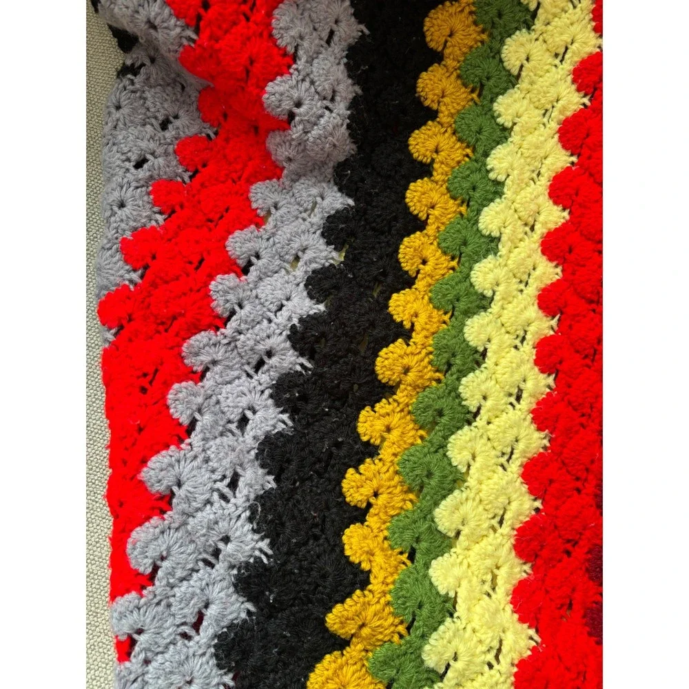 Handmade crochet afghan